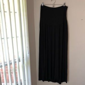 Motherhood maternity black maxi skirt